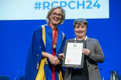 Dr Alison Steele with Dr Camilla Kingdon - RCPCH Conference 2024