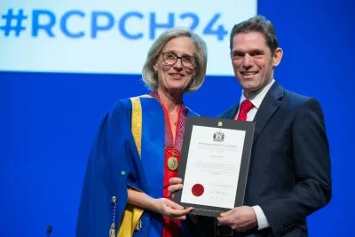 Dr David Tuthill with Dr Camilla Kingdon - RCPCH Conference 2024