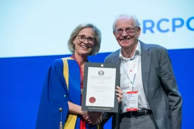 Dr Geoff Debelle with Dr Camilla Kingdon - RCPCH Conference 2024