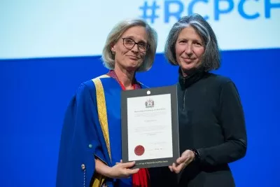 Dr Mando Watson with Dr Camilla Kingdon - RCPCH Conference 2024