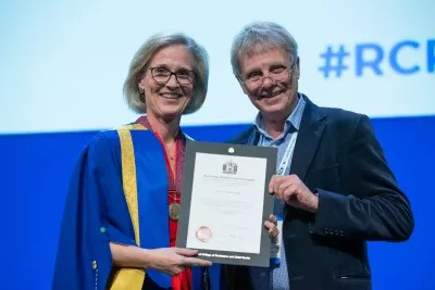 Professor Andrew Cant with Dr Camilla Kingdon - RCPCH Conference 2024