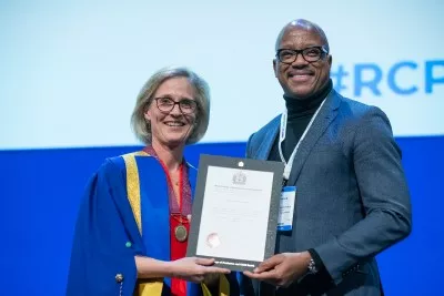 Professor Kevin Fenton with Dr Camilla Kingdon - RCPCH Conference 2024