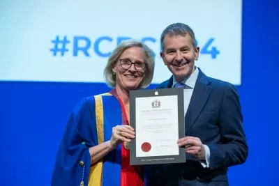 Professor Mark Mon-Williams with Dr Camilla Kingdon - RCPCH Conference 2024