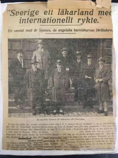 Image of BPA members in Swedish language newspaper