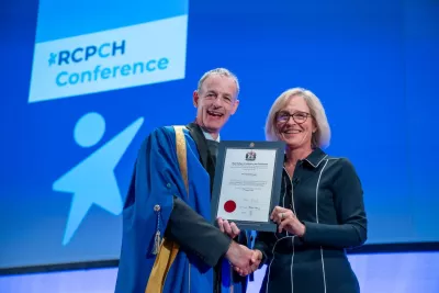 Dr Camilla Kingdon with Professor Steve Turner - RCPCH Conference 2025