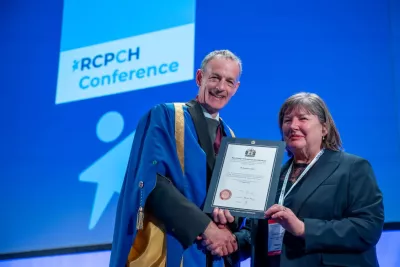 Dr Stephanie Smith with Professor Steve Turner - RCPCH Conference 2025