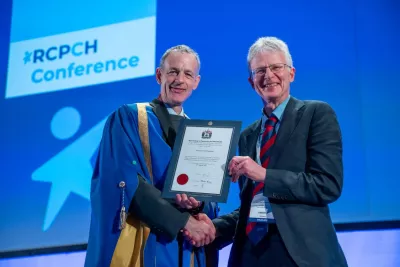 Professor Tim Cheetham with Professor Steve Turner - RCPCH Conference 2025