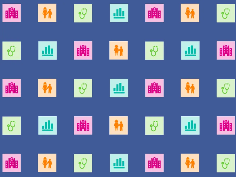 Manifesto for the 2027 Northern Ireland elections Grid of icons: hospital; children; bar graph; stethosocpe