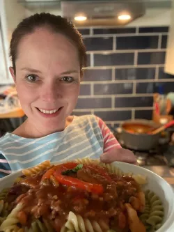 Nicola Ruth and anything goes pasta 